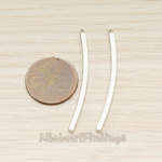 PD.1443-02 // Simple Curved Cube Bar Pendant, 2 Pc