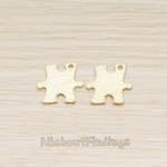 PD.1454 // H Shape Puzzle Piece Pendant, 2 Pc