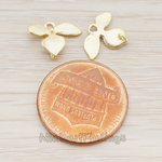 PD.148-04 // XSMALL Piece Quadruple Flower Pendant, 2 Pc