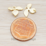 PD.148-04 // XSMALL Piece Quadruple Flower Pendant, 2 Pc