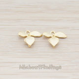 PD.148-04 // XSMALL Piece Quadruple Flower Pendant, 2 Pc