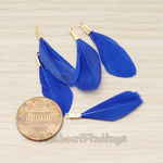 PD.1492-06 // Simple Small Artificiality Feather Pendant, 2 Pc