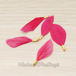 PD.1492-06 // Simple Small Artificiality Feather Pendant, 2 Pc