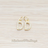 PD.150 // Cubic Zirconia Setting Initial With O-Ring Pendant, 1Pc