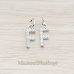 PD.150 // Cubic Zirconia Setting Initial With O-Ring Pendant, 1Pc