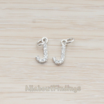 PD.150 // Cubic Zirconia Setting Initial With O-Ring Pendant, 1Pc