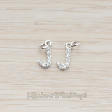 PD.150 // Cubic Zirconia Setting Initial With O-Ring Pendant, 1Pc