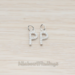 PD.150 // Cubic Zirconia Setting Initial With O-Ring Pendant, 1Pc