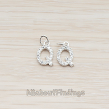 PD.150 // Cubic Zirconia Setting Initial With O-Ring Pendant, 1Pc