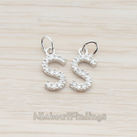 PD.150 // Cubic Zirconia Setting Initial With O-Ring Pendant, 1Pc