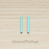 PD.1502-02 // Jewelry Epoxy Plated Short Tube Bead Spacer, 2 Pc