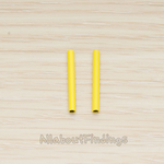 PD.1502-02 // Jewelry Epoxy Plated Short Tube Bead Spacer, 2 Pc