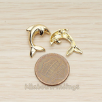 PD.1511 // Jumping Dolphin Charm Pendant, 2 Pc