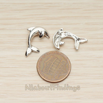 PD.1511 // Jumping Dolphin Charm Pendant, 2 Pc