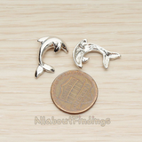 PD.1511 // Jumping Dolphin Charm Pendant, 2 Pc