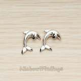 PD.1511 // Jumping Dolphin Charm Pendant, 2 Pc