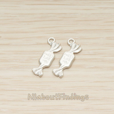 PD.1514 // Sweet Like You Engraved Candy Charm Pendant, 2 Pc