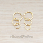 PD.152 // Triple Twisted Round Link Pendant, 2 Pc