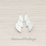 PD.153 // Triple Leaf Pendant, 2 Pc