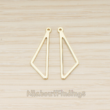 PD.1557 // Simple Triangle Wing Link Pendant, 2 Pc