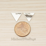 PD.1559-01 // Simple Triangle Flag Banner Tag Charm Pendant, 2 Pc