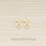 PD.1610 // Mini Flat Pineapple Pendant, 2 Pc