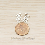 PD.1610 // Mini Flat Pineapple Pendant, 2 Pc