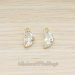 PD.1626 // Semicircle Cubic Setting Pendant, 2 Pc