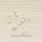 PD.1632-02 // Heart Cubic Setting Pendant, 2Pc
