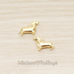 PD.1636 // Dachshund Weenie Dog Pendant, 2 Pc