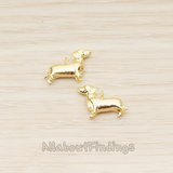 PD.1636 // Dachshund Weenie Dog Pendant, 2 Pc