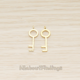 PD.1637 // Simple Key Pendant, 2 Pc