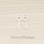PD.1637 // Simple Key Pendant, 2 Pc