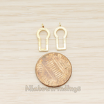 PD.1638 // Simple Keyhole Pendant, 2 Pc