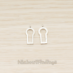 PD.1638 // Simple Keyhole Pendant, 2 Pc
