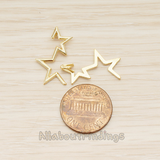PD.1639 // Connection of Incomplete Stars Pendant, 2 Pc