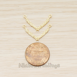 PD.1640 // Cross Feather V Pendant, 2 Pc
