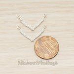 PD.1640 // Cross Feather V Pendant, 2 Pc