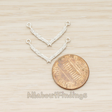PD.1640 // Cross Feather V Pendant, 2 Pc