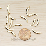 PD.1643 // Shaped Horn Curved Pendant, 2 Pc