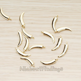 PD.1643 // Shaped Horn Curved Pendant, 2 Pc