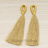 PD.1653 // Color Silk Tassel Pendant, 2 Pc