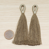 PD.1653 // Color Silk Tassel Pendant, 2 Pc