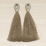 PD.1653 // Color Silk Tassel Pendant, 2 Pc