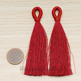 PD.1653 // Color Silk Tassel Pendant, 2 Pc