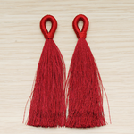 PD.1653 // Color Silk Tassel Pendant, 2 Pc