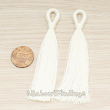 PD.1653 // Color Silk Tassel Pendant, 2 Pc