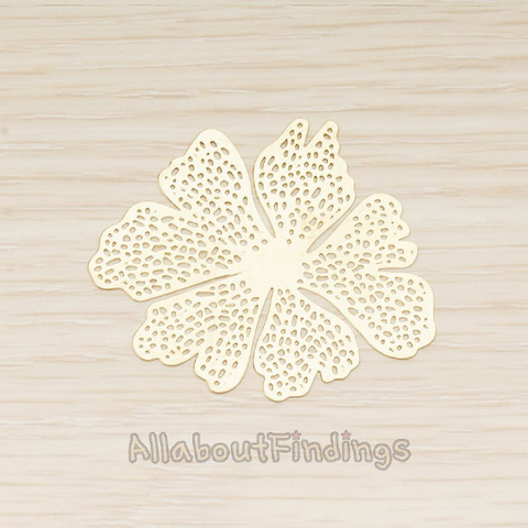 PD.1661 // Filigree Spreading Large Flower Pendant, 2 Pc
