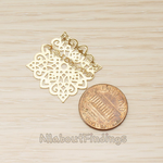PD.1663 // Filigree Gothic Dotted Pattern Pendant, 2Pc
