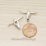 PD.1668 // 3D Bull Head Bone Pendant, 2 Pc